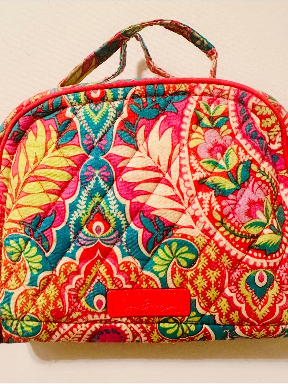 Vera Bradley Quilted Paisley in Paradise Retired Jewelry Travel Pouch